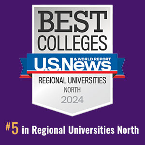2024 US News &amp; World Report badge for Best Regional Universities in the North. The SM̳ ranked in the Top 10 in this category in 2024.